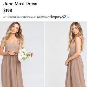 Show Me Your MuMu Bridesmaid June Maxi Dress- Dune